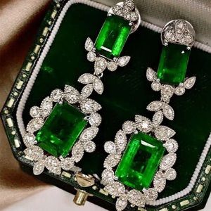 NWT 925 STERLING SILVER LUXURY Diamond EARRINGS